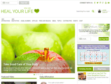 Tablet Screenshot of healyourlife.com